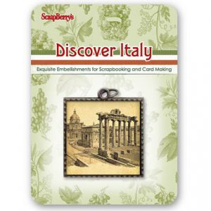 Zawieszka Charms ScrapBerry's Discover Italy